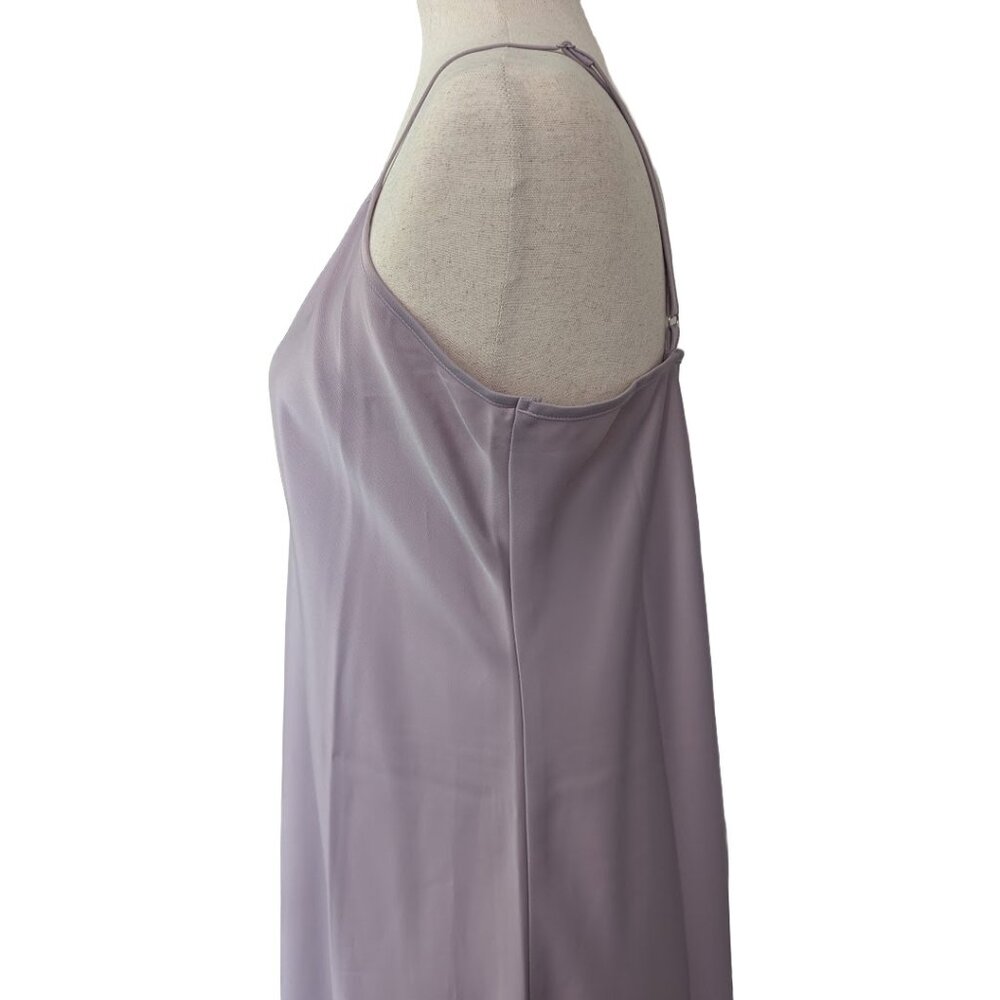 NWT Banana Republic Lavender V-neck Midi Length Slip Dress - Picture 7 of 13